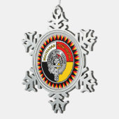 Buchanan - Tuscarora Crest T-shirt Tin Sneeuwvlok Ornament (Rechts)