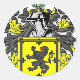 Buchanan wapenstilstand ronde sticker
