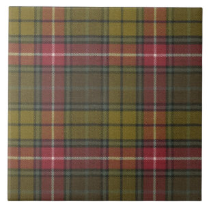 Buchanan Weathered Original Scottish Clan Tartan Tegeltje