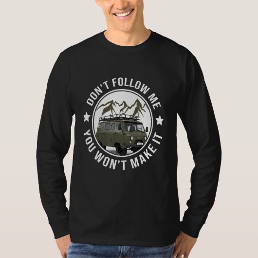 Buchanka UAZ 452 Off Road 4x4 Minivan Camping T-shirt (Voorkant)