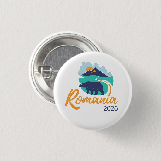 Bucharest Romania 2026 International Convention Ronde Button 3,2 Cm (Voorkant /achterkant)