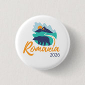 Bucharest Romania 2026 International Convention Ronde Button 3,2 Cm (Voorkant)