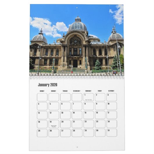 Bucharest-Romania Calendar Kalender (Jan 2026)
