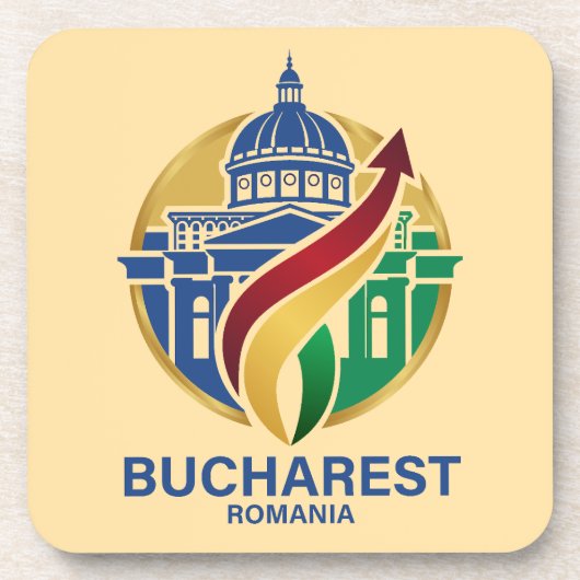Bucharest Romania Eastern European Bier Onderzetter (Voorkant)