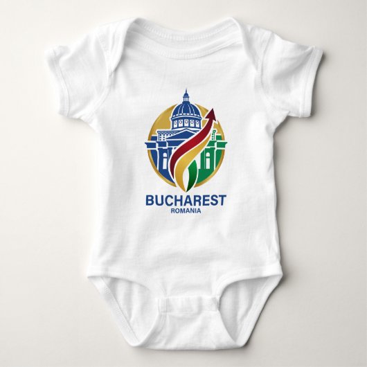 Bucharest Romania Eastern European Romper (Voorkant)