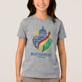 Bucharest Romania Eastern European Tri-Blend Shirt (Voorkant)