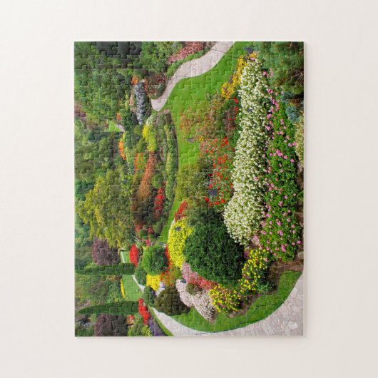 Buchart Gardens Vancouver. Legpuzzel (Verticaal)