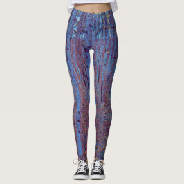 Buchenwald van Gustav Klimt, Vintage Art Nouveau Leggings