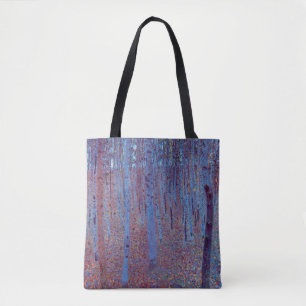 Buchenwald van Gustav Klimt, Vintage Art Nouveau Tote Bag