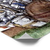 Buchmalerei Mittelalter Belagerung Poster (Hoek)