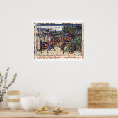 Buchmalerei Mittelchange Kreuzzug Poster (Keuken)