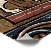 Buchmalerei Mittelchange Ritterschutz von Raubritt Poster (Hoek)