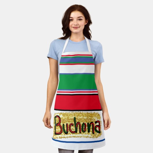 buchona apron - lijnen schort (Gedragen)
