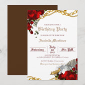 Buchona Birthday Party Invitation Mob Wife Kaart (Voorkant / Achterkant)