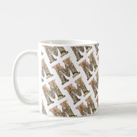 Buchstabe "M" Koffiemok (Links)