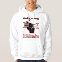 "Buck and Ballot" Witte Pullover Hoodie voor Manne