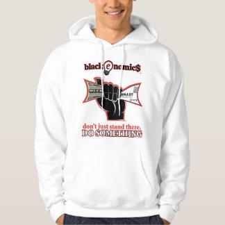 "Buck and Ballot" Witte Pullover Hoodie voor Manne