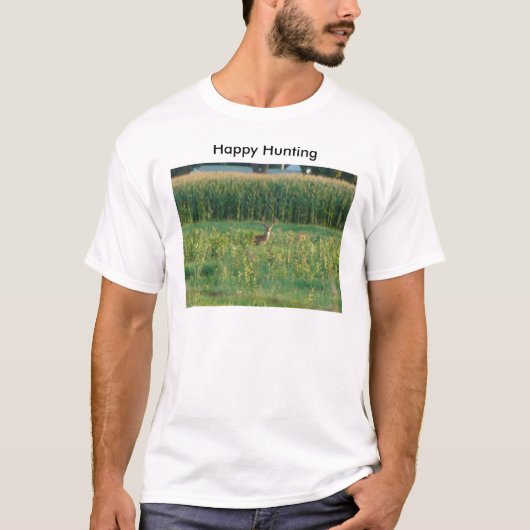 Buck and Cornfield, Happy Hunting T-shirt (Voorkant)