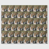 Buck and Doe Deer Wedding In Forest Cadeaupapier (Vlak)