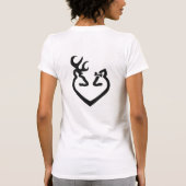 Buck and Doe Heart Love T-shirt (Achterkant)