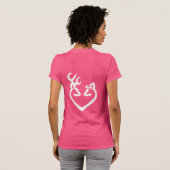 Buck and Doe Heart Love White T-shirt (Achterkant volledig)