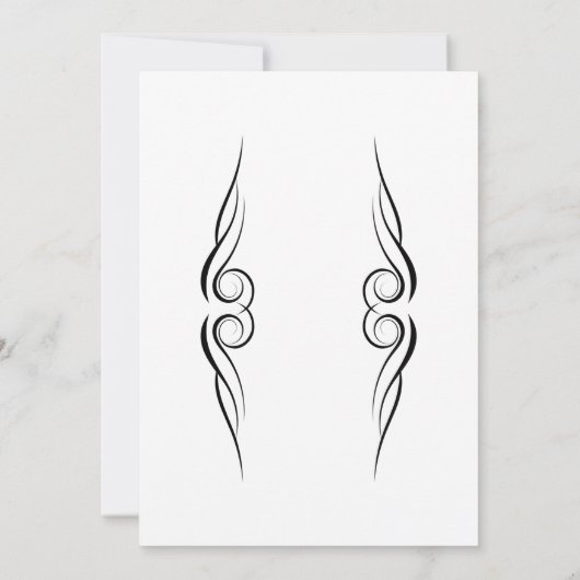 Buck and Doe Post Wedding Invitation Kaart (Achterkant)