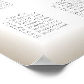 Buck and Doe Seating Chart with Birch Trees Poster (Hoek)