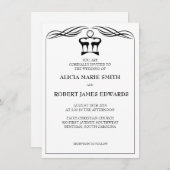 Buck and Doe Wedding Invitation Kaart (Voorkant / Achterkant)