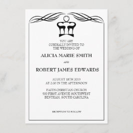 Buck and Doe Wedding Invitation Kaart