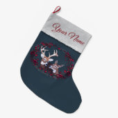 Buck and Doe White op maat Grote Kerstsok (Voorkant (Hangend))