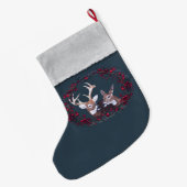 Buck and Doe White op maat Grote Kerstsok (Achterkant (Hangend))