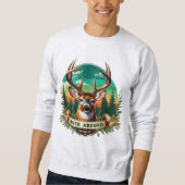 Buck Around Deer Man Sweatshirt (Voorkant)