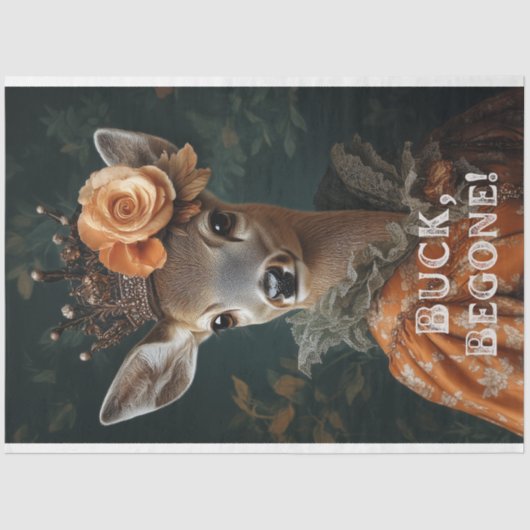 Buck Begone Sassy Deer Decoupage Tissuepapier (Voorkant)