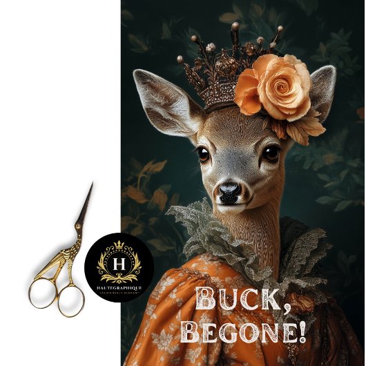 Buck Begone Sassy Deer Decoupage Tissuepapier