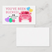 Buck Buck Bronco Je bent Bucked Valentijnse Label (Voorkant / Achterkant)