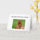 "BUCK BUCK IS GEEN CHICKEN" 40 IS NIET ZO BAD KAART (Gele Bloem)