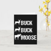 Buck Buck Moose Funny Moose Buck Hunting Kaart (Gele Bloem)