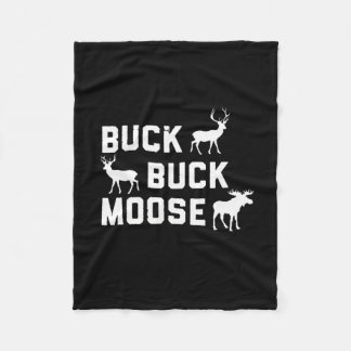 Buck Buck Moose Grappig jachtseizoen Fleece Deken