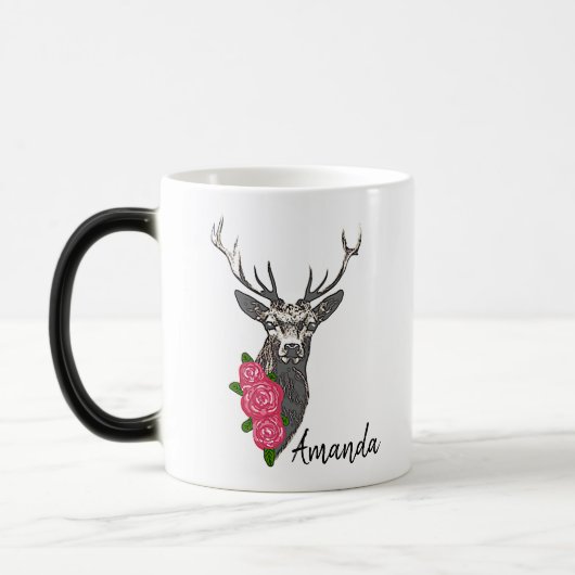 Buck & Buds BOHO Deer Magische Mok (Links)
