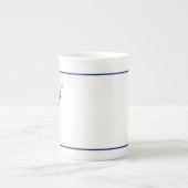Buck & Buds BOHO Herten Marine Porselein Kop (Voorkant)