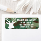 Buck & Camo gepersonaliseerde retour adreslabels Etiket (Insitu)