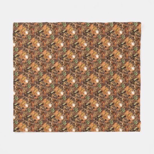 Buck Camouflage White Tail Deer Fleece Deken (Voorkant (Horizontaal))