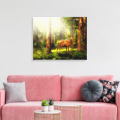 Buck Canvas Afdruk (Insitu (Woonkamer))