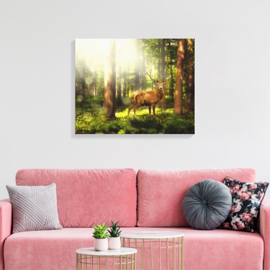 Buck Canvas Afdruk (Insitu (Woonkamer))