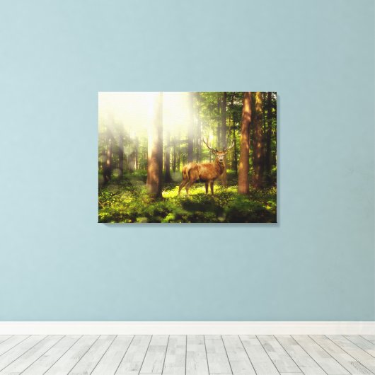 Buck Canvas Afdruk (Insitu (Houten vloer))