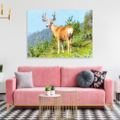 Buck Canvas Afdruk (Insitu (Woonkamer))