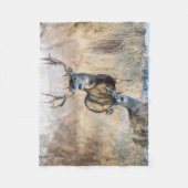 Buck Couple | Mule Deer Fleece Deken (Voorkant)