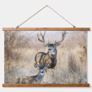 Buck Couple   Mule Deer Hangend Wandkleed