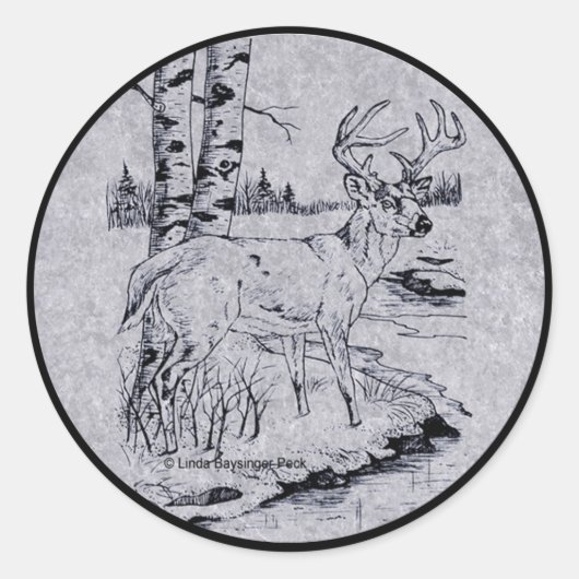 Buck Creek Ronde Sticker (Voorkant)