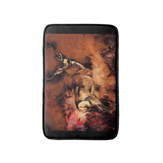 Buck Deer Art Badmat (Voorkant Verticaal)